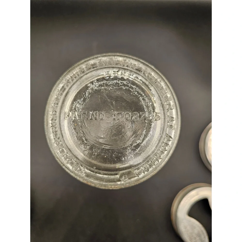 Vintage Presto Wide Mouth Glass Top Canning Jar Illinois Glass Co 7 inch Clear